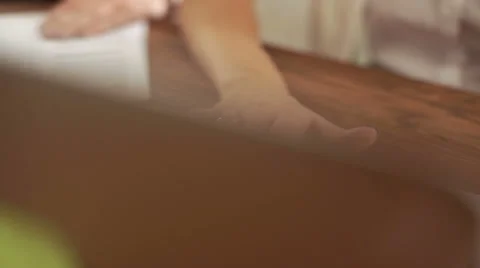 Close-Up hands using laptop Stock Footage 68982982