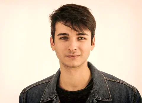 Close-up of handsome young man in studio Stock Photos