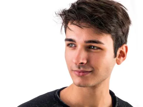 Close-up of handsome young man in studio Stock Photos