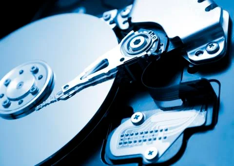 Close up of hard disk Stock Photos