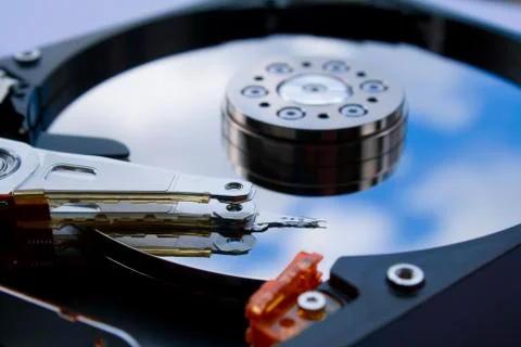 Close up of hard disk Stock Photos