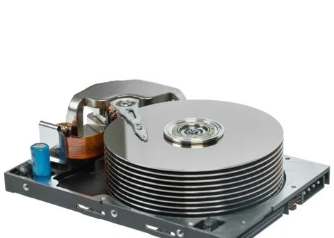 Close up of hard disk Foto stock