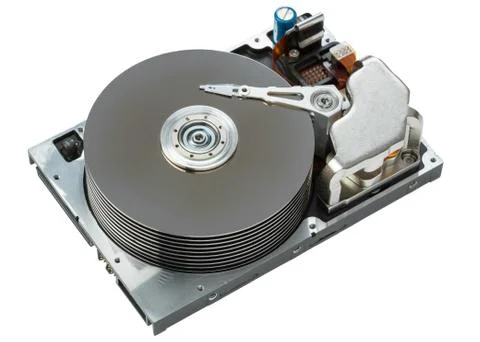 Close up of hard disk Foto stock