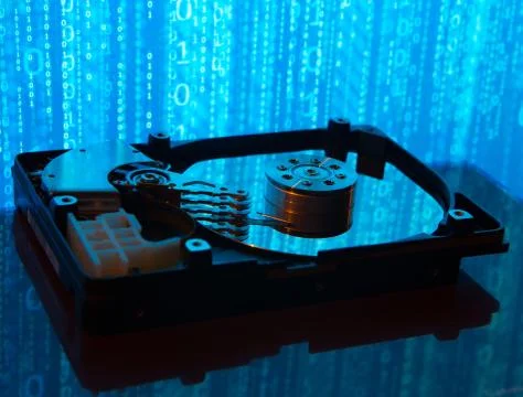 Close up of hard disk Stock Photos