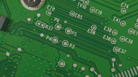 Close-up of hard drive microchips. New HDD hard disk studio shot. 스톡 동영상 143357500