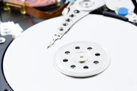Close up harddisk drive 스톡 사진