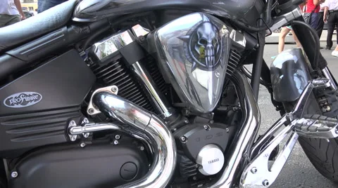 Close up of a Harley Davidson engine, 4K Video stock 40798109