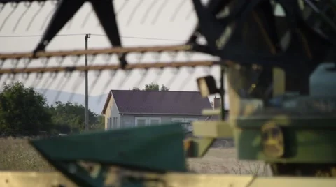 Close Up Harvester Stock Footage 51961587