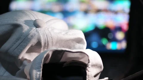 Close up of hat with bokeh background Stockbeeldmateriaal 327409044