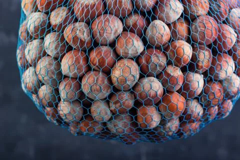 A close-up of hazelnuts Stock Photos