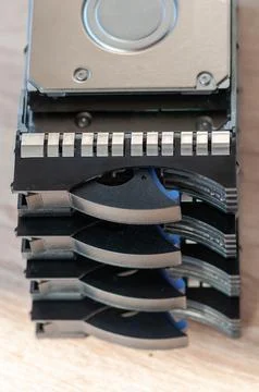 Close-up of a HDD caddy tray Stock Photos