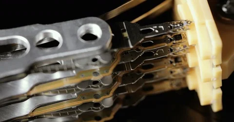 Close Up HDD Hard disc drive Stock Footage 78789283
