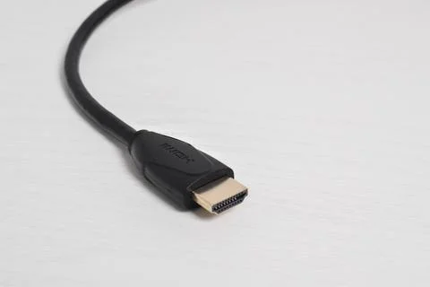 A close up of a HDMI cable connector Stock Photos