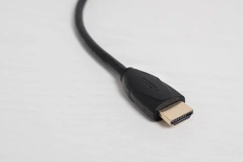 A close up of a HDMI cable connector Stock Photos