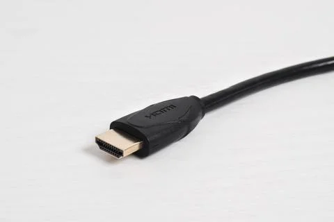 A close up of a HDMI cable connector Foto stock