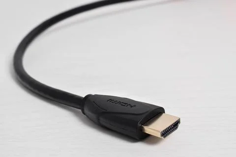 A close up of a HDMI cable connector Stock Photos