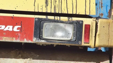 Close-up of headlight Stock Footage 75264860