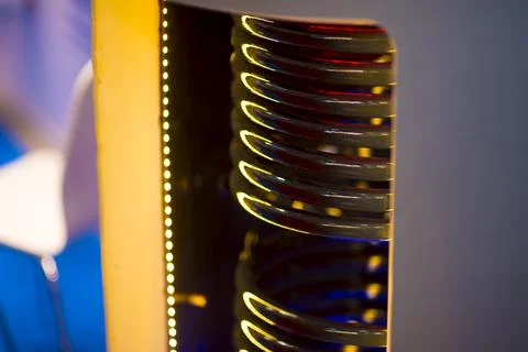 Close up of a heating coil element Stock Photos