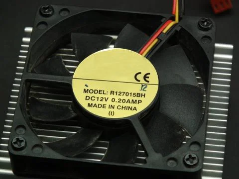 Close up of heatsink Foto stock