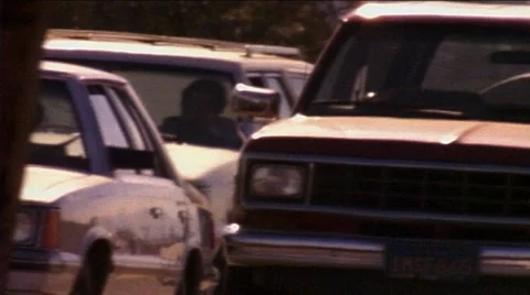 Close up of heavy traffic Stock Footage 29805625