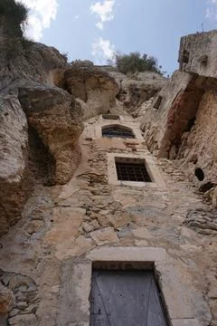 Close up on a hermitage cave in the surroundings of Split Stock Photos