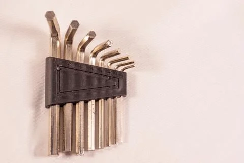 Close up of hexagonal keys Stock Photos