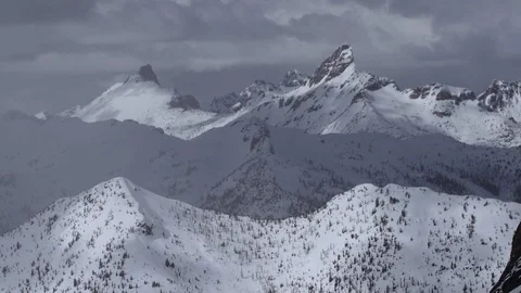 Close up of high alpine mountains Video stock 120057404