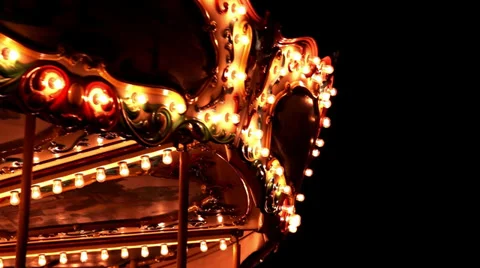 Close high angle of Traditional Carousel Видео 33700366