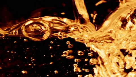 A close-up of the high-speed flow of liquids Stock Footage 157573513