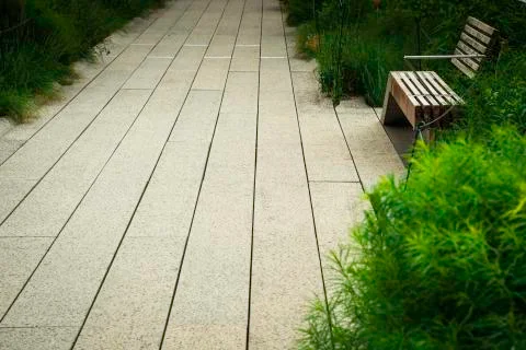 Close up of Highline in NYC 库存照片