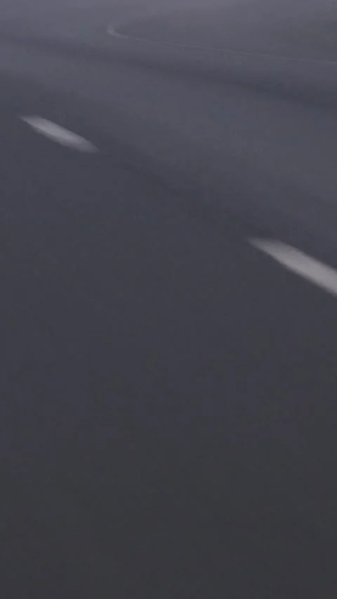 Close Up of Highway Lane Lines on Asphalt Road Background Video stock 337481360