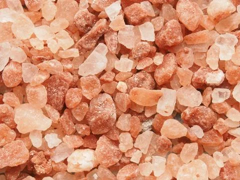 Close up of himalaya salt using as background Stock Photos