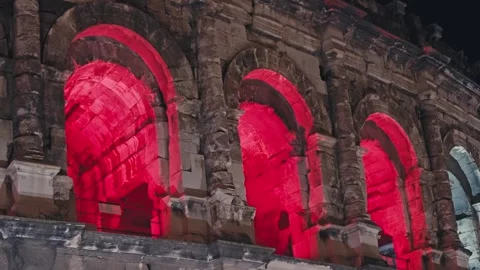 Close-Up of Historic Arch Architecture Stock Footage 295775452