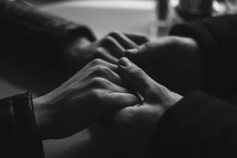 Close up of holding hands Stock Photos