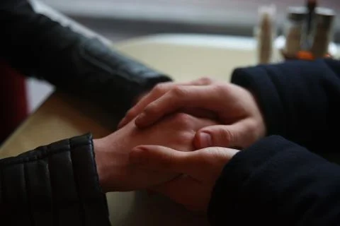 Close up of holding hands Stock Photos