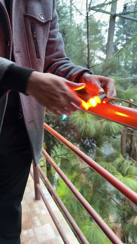Close-up of holiday light maintenance with classic glass bulb Stock Footage 342616443