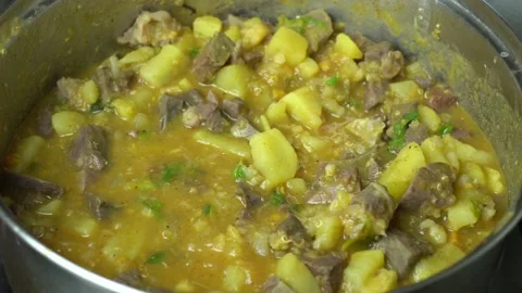 Close up of a homamade Chanfainita, typical peruvian food Stock Footage 139832053