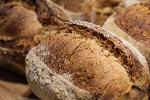 Close up of home made multigrain bread Stock Photos