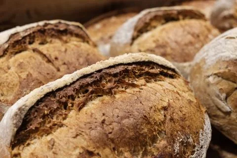Close up of home made multigrain bread Foto stock