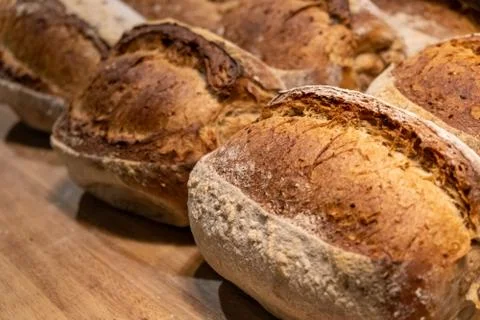 Close up of home made multigrain bread Foto stock