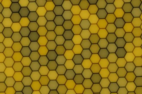 Close-up of honeycomb pattern with beeswax hexagons Stock Illustration