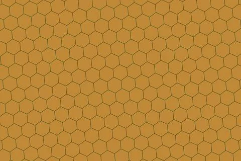 Close-up of honeycomb pattern with beeswax texture Stock Illustration