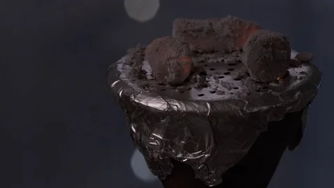 Close up Hookah, blurred background Stock Footage 73672534