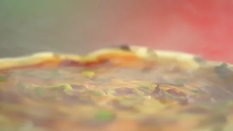 Close-up, hot fresh pepperoni pizza Stock Footage 246712350