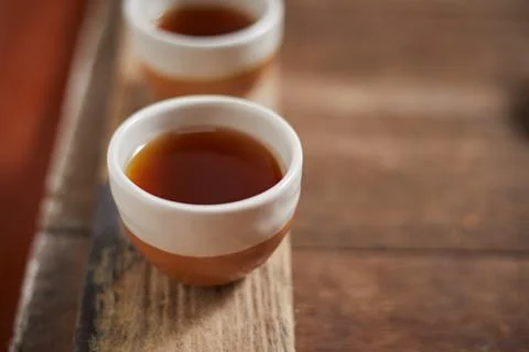 Close up hot tea Stock Photos