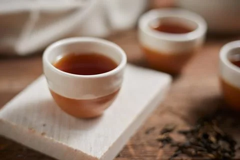 Close up hot tea Stock Photos