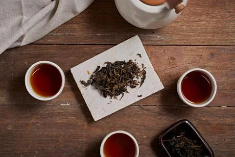 Close up hot tea Stock Photos