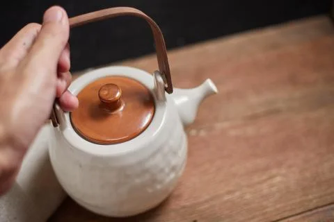 Close up hot tea Stock Photos