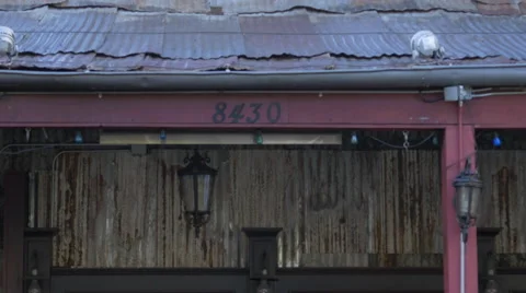 Close Up of House of Blues on Sunset Strip Address Stock Footage 53588462