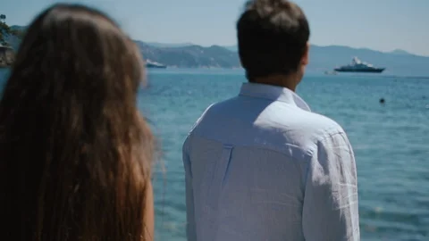 Close-Up Of A Hug Young Couple. Video stock 108015347